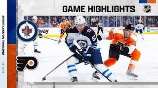 Jets @ Flyers 2/1/22 | NHL Highlights