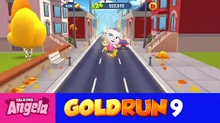 My Talking Angela Gold Run Play for Children Full Episode #9