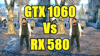 Assassin's Creed Unity GTX 1060 Vs AMD RX 580 Frame Rate Comparison