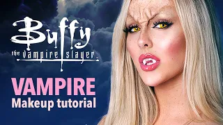 Buffy Vampire Halloween makeup tutorial