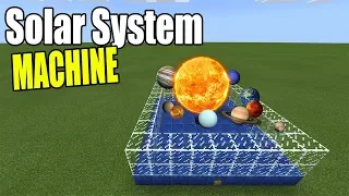 How to Make a SOLAR SYSTEM MACHINE | Minecraft Bedrock Edition ( MCPE / Windows 10 )