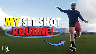 My set shot routine when kicking for goal Aussie Rules AFL