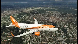 (4K) Ultra Settings/ Full Flight/ Liverpool, U.K. - Nice, France / Easyjet A320 Neo /MSFS