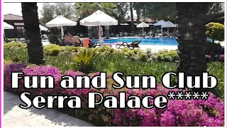 Обзор территории отеля Fun and Sun Club Calimera Serra Palace ***** Turkey 2021. Турция 2021. Пляж.