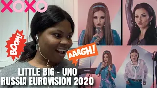 LITTLE BIG - UNO RUSSIA 🇷🇺 EUROVISION 2020 OFFICIAL VIDEO (Reaction)