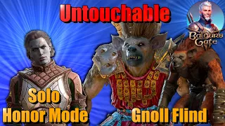 BG3 HM solo: Killing the Gnoll Flind Warlord without taking damage (Untouchable Challenge)