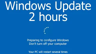 Windows Update Screen 2 hours REAL COUNT in 4K UHD !