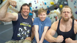 Worlds Strongest Arms VS Rock Climbing