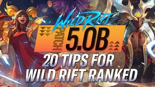 WILD RIFT | 20 TIPS TO SURVIVE WILD RIFT RANKED! THIS IS HOW YOU GET BETTER! | RiftGuides | WildRift