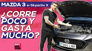 Mazda 3 e-Skyactiv X: ¿corre poco y gasta mucho? | Coches SoyMotor.com