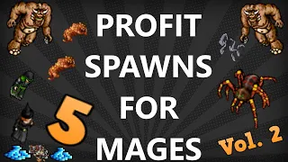 Tibia [where to profit ED/MS] - MY TOP 5 PROFIT PLACES FOR SOLO 150 MAGES (2020)[profit][Vol.2]