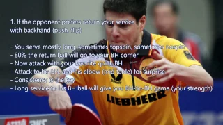 Table tennis tactics | Serve and Attack