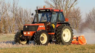 Fiatagri 88-94 Turbo DT & trinciastocchi Agrimaster RMU 2300 [FHD]