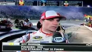 Jeff Gordon Post Race Interview BRISTOL 4/19/15