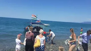 Абхазия. Алахадзы. Водные прогулки на море.