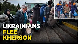 Ukraine War Live : Civilians Flee As Russia Intensifies Its Shelling In Kherson