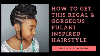 Fulani Inspired Hairstyle - for little girls