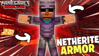 I Made a Full NETHERITE Armor in Minecraft Hardcore #10