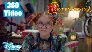 Descendants 2 | 360 BTS Dizzy's Salon ft. Mal, Evie & Dizzy 💜 | Official Disney Channel UK