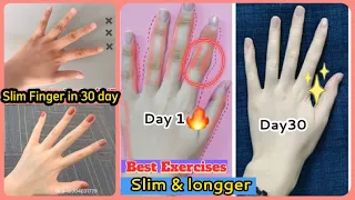 Exercise for Finger to Get Beauty Hands | Slim Finger in 30 Day | Home Fitness Challenge