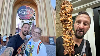 A Scaredy Cat's Guide To The Halloween Horror Nights 2022 Scare Zones & Trying Spooky Foods!