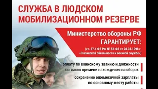 Про контрактную службу в мобилизационном резерве