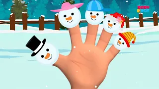 Snowmen Finger Family | Christmas Songs For Kids | Christmas Carols | Xmas Music