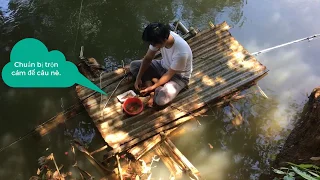 Tự Chế Chiếc Thuyền Câu Cá Trên Sông Bé Siêu Hài Hước | Homemade Fishing Boat On The Baby River