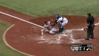 BAL@TB: Out call on Pearce overturned in the 8th