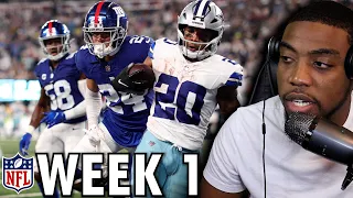 WEEK 1 NFL Highlights EVERY GAME Reaction! (With Timestamps)
