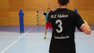 Handball pivot trick pass