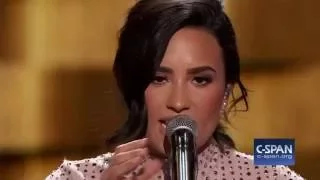 Demi Lovato FULL REMARKS & Performance at Democratic National Convention (C-SPAN)