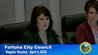 Fortuna City Council Meeting of 2022-04-04