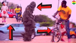 😂😂😂He Fell Off The Bicycle? Best Bushman Scare Prank 2020! Hilarious Screams & After Laughs! #19