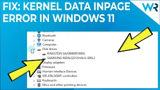 FIX: KERNEL DATA INPAGE ERROR in Windows 11