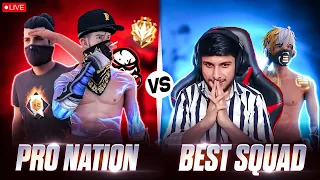 INDIA VS PAKISTAN WAR 4 VS 4 CLASH SQUAD || #nonstopgaming #pronation - FREE FIRE LIVE