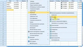 Тема по SPSS: способы включения переменных в модель множественной линейной регрессии.