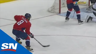 Alex Ovechkin Takes Seam Pass, Fires Goal Past Jonathan Quick