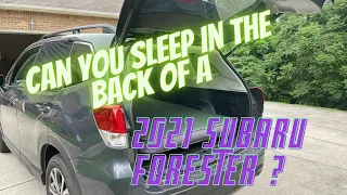 Car Camping in a Subaru Forester 2021with the Exped MegaMat Duo 10