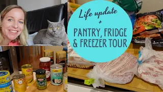 We're building a house! Minimalist Pantry, Fridge and Freezer Tour + A Life Update