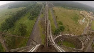 Colossos Complete Roller Coaster POV Heide Park Germany Intamin Woodie