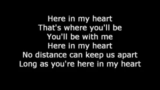 Scorpions-Here in my heart  Lyrics