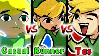 Tas VS Speedrun VS Casual - Deku Leaf Item (Zelda The Wind Waker)
