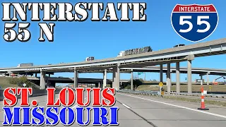 I-55 North - St. Louis - Missouri - 4K Highway Drive