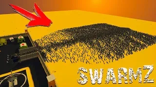 This crowd of ZOMBIES is UNSTOPPABLE! Battle of PEOPLE against ZOMBIES in SwarmZ Game