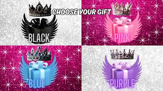 Choose Your Gift🎁4 Gift Box Challenge Black,Pink,Blue & Purple🤩3 good 1 bad Are you a lucky person?🤔