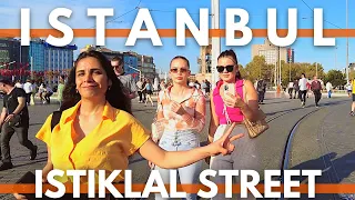 ISTANBUL TURKEY 2022 ISTIKLAL STREET WALKING TOUR AT WEEKEND | 4K ULTRA HD 60FPS