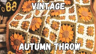 How to Make the Autumn Sunflower Throw  Just Vintage Crochet