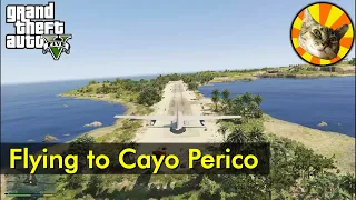 Flying from Trevor's airfield to Cayo Perico | GTA V