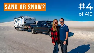 White Sands National Monument - hiking & sledding at the world's largest gypsum dunes